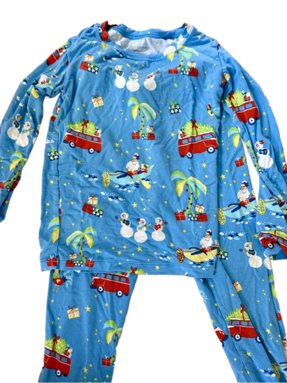 Coco Moon Christmas Day in Hawaiʻi Nei Long Bamboo Pajamas
4T